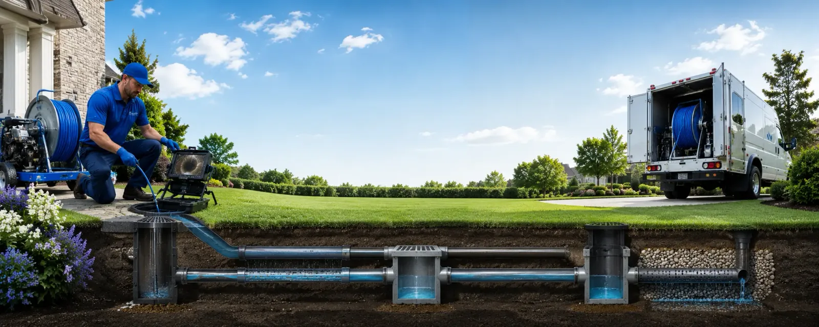 Outdoor drain cleaning information for Belvue, KS